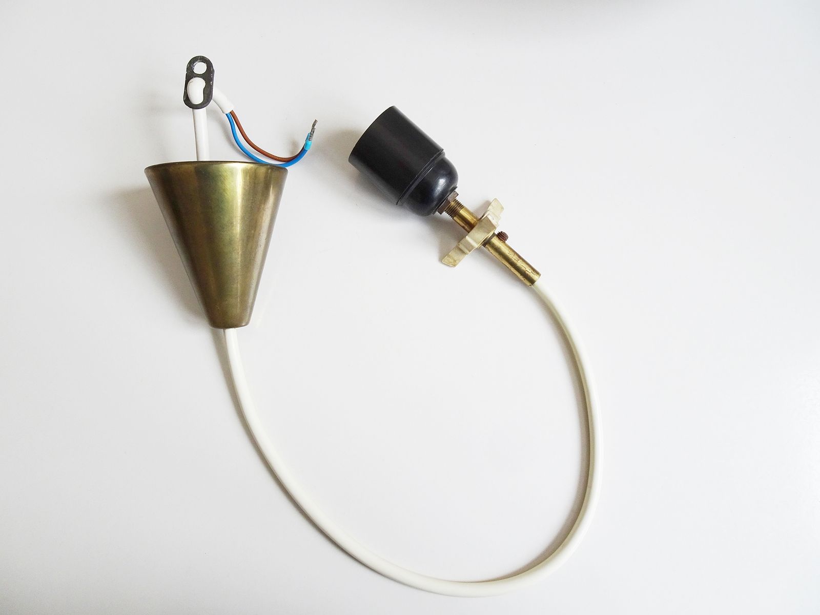 photo for sale Glass Pendant Lamp, 1950s, Vintage