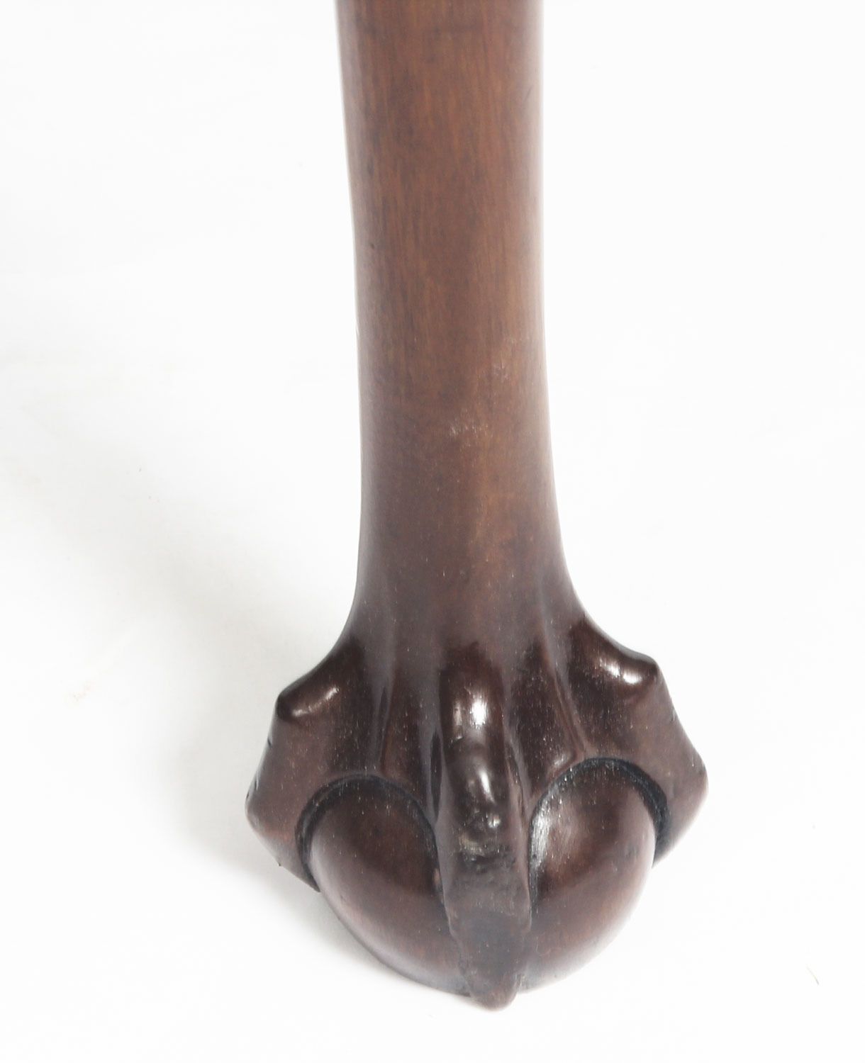 Victorian Mahogany Demi Lune Card Console Tea  19th C photo vintage