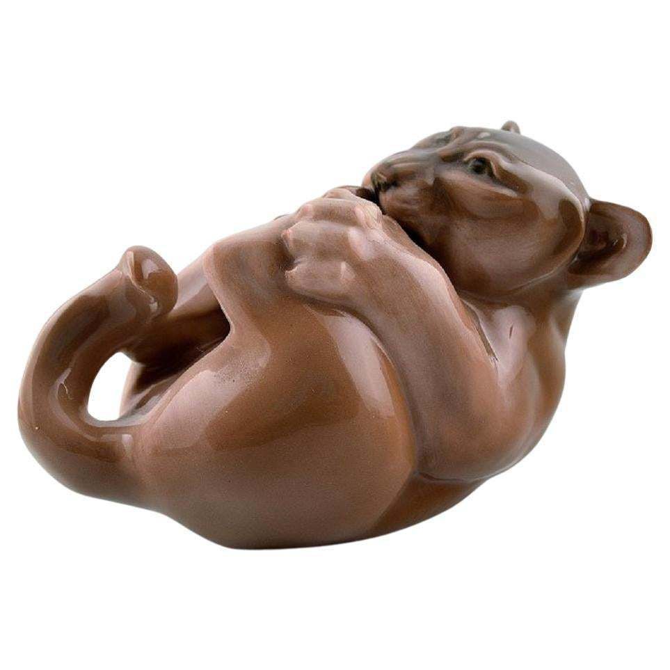 Royal Copenhagen, Lion Cub In Porcelain