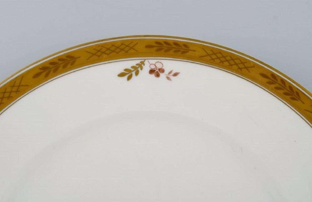 Royal Copenhagen Golden Basket Bowl And Dish In Hand Painted Porcelain photo Home Decor