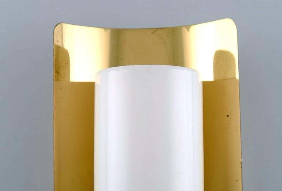 Hans Agne Jakobsson For A / B Markaryd, Wall Lamp In Brass And Lacquered Metal photo furniture