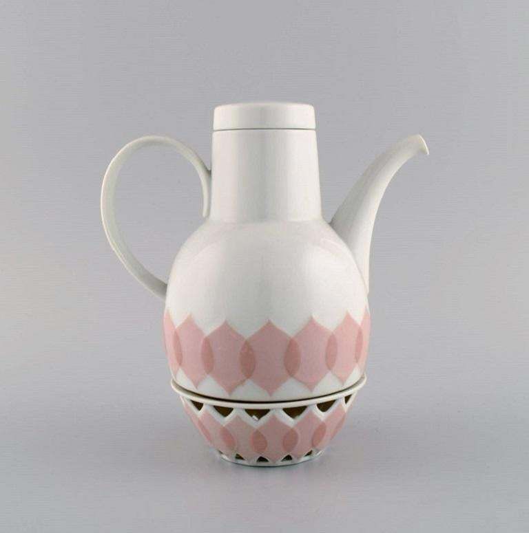 Bjørn Wiinblad For Rosenthal, Lotus Porcelain Service, Coffee Pot With Heater photo furniture