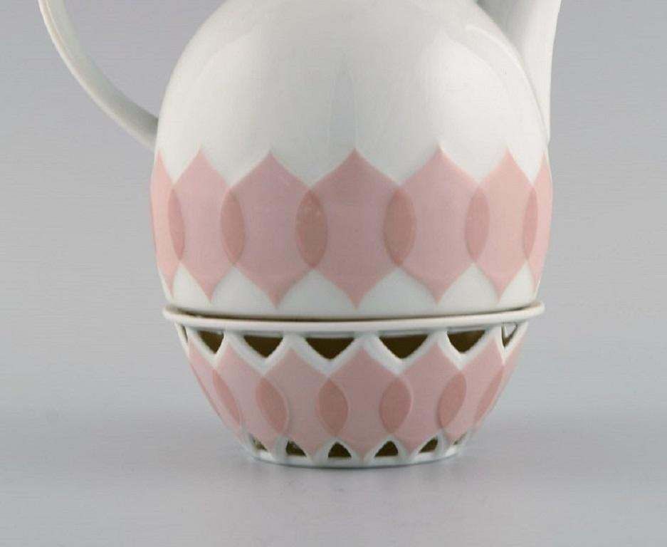 Bjørn Wiinblad For Rosenthal, Lotus Porcelain Service, Coffee Pot With Heater photo for sale