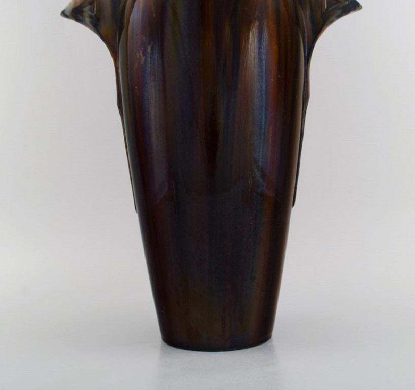 Clément Massier '1845 1917', France, Large Vase In Glazed Ceramics photo buy