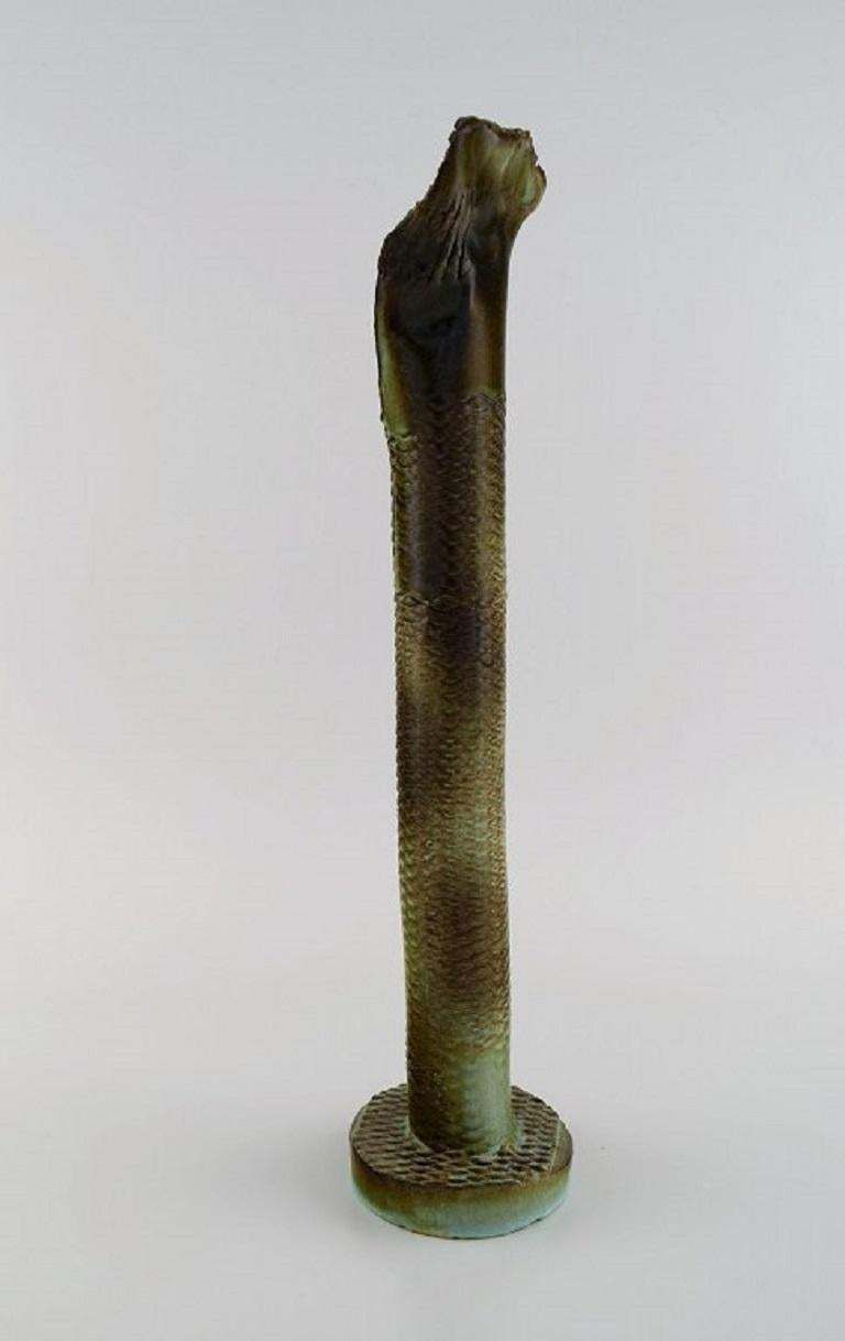 Francis Milici 'B. 1952' For Vallauris. Organically Shaped Unique Vase, 1980s photo vinterior