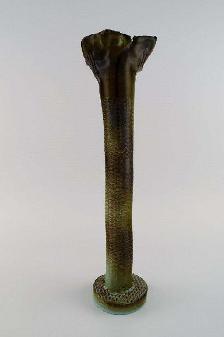 Francis Milici 'B. 1952' For Vallauris. Organically Shaped Unique Vase, 1980s photo buy