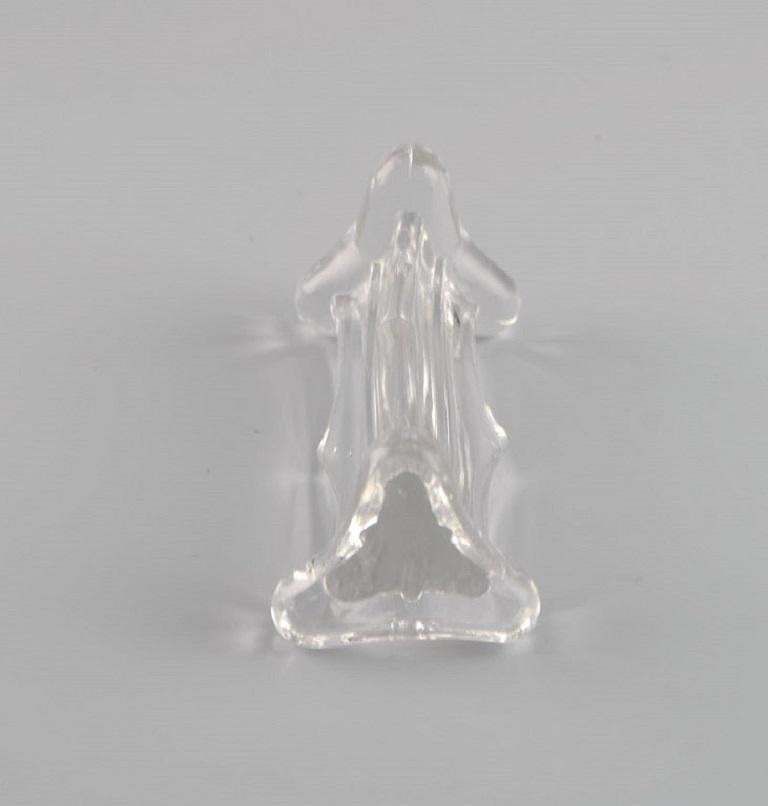 Eight Art Deco Knife Rests In Clear Art Glass France 1930s / 40s photo Home Decor