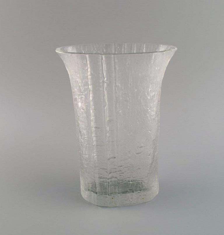 Timo Sarpaneva For Iittala  Vase In Clear Mouth Blown Art Glass Finnish Design photo furniture