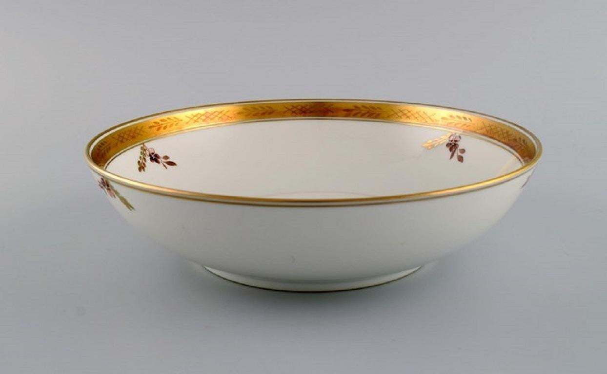 Two Royal Copenhagen Golden Basket Bowls In Hand Painted Porcelain photo furniture