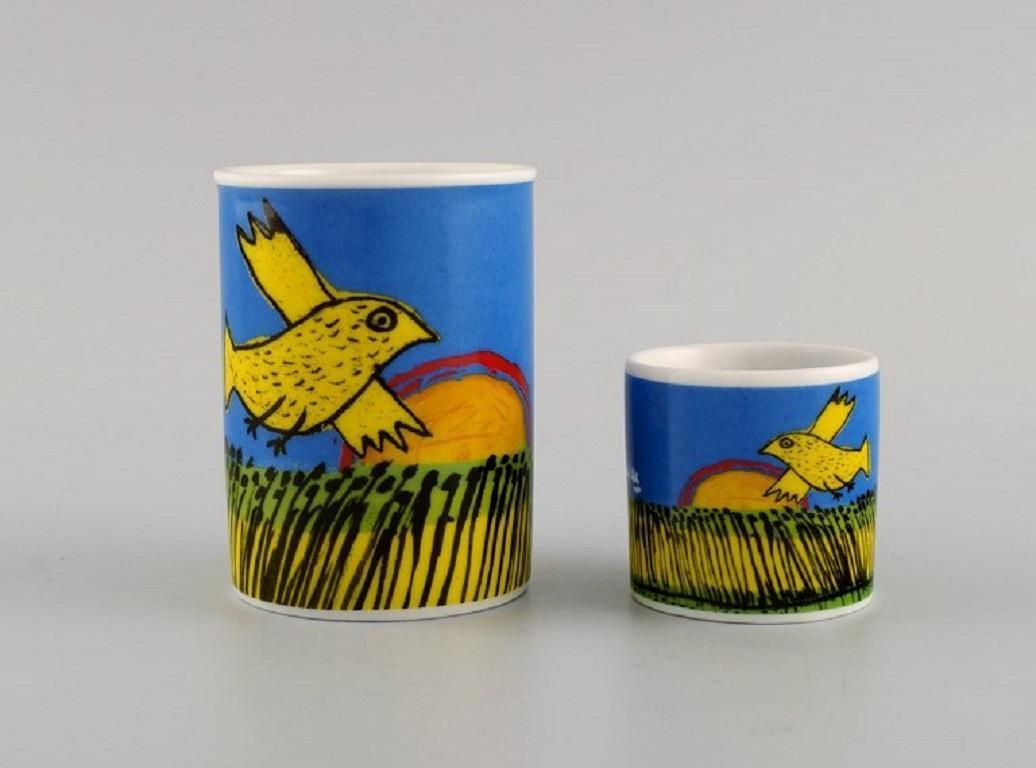 Corneille, Dutch Cobra Artist, Coffee Cup, Plate And Egg Cup photo furniture