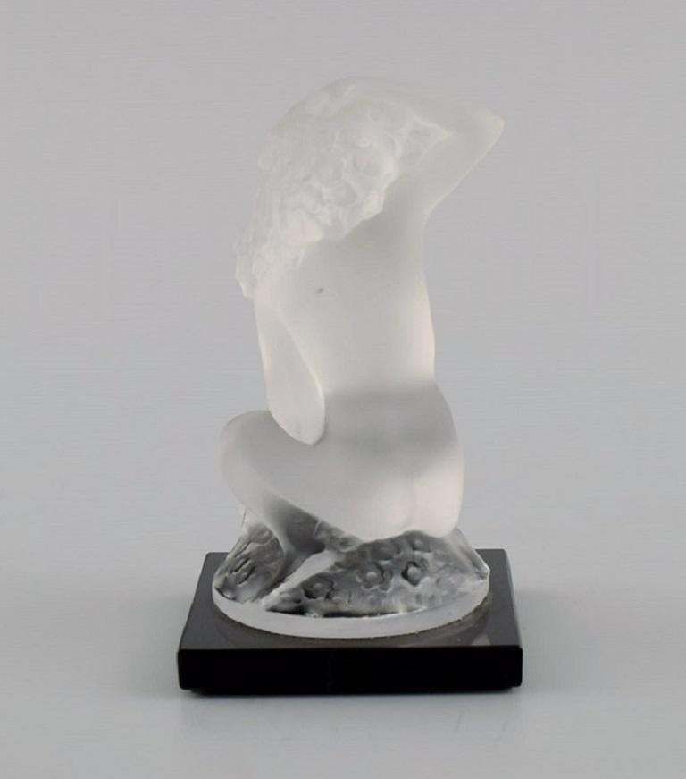 René Lalique France Nude Woman In Frosted Art Glass Mid 20th Century photo Home Decor