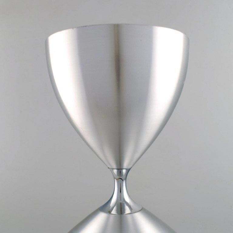 Jo Hammerborg 1920 1982 For Fog And Mørup Large Vega Pendant In Matt Aluminum