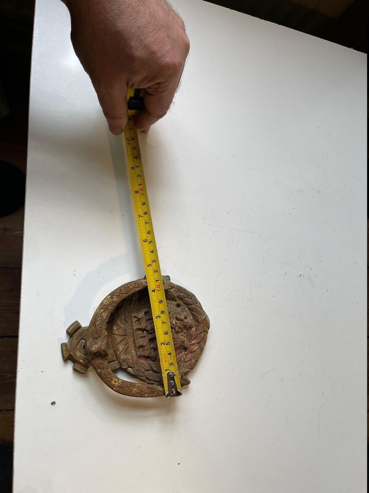 Antique Bronze Door Knocker With Hunting Theme photo buy