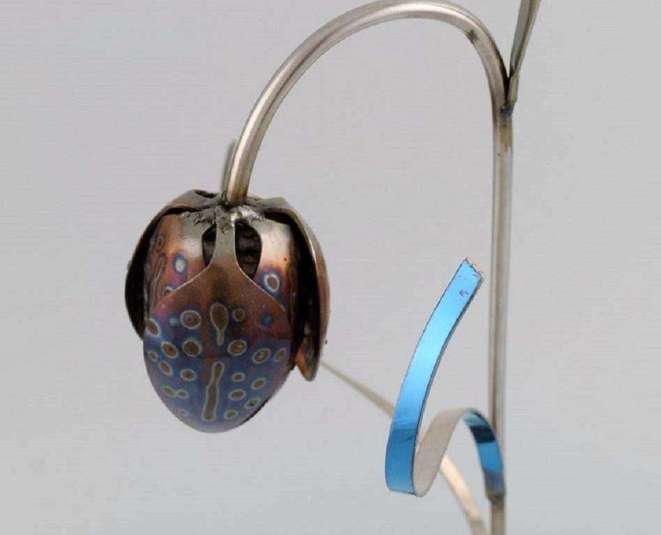 Gari La Maison Des Artisans Sculpture In Stainless Steel Fleur De Gogane photo buy