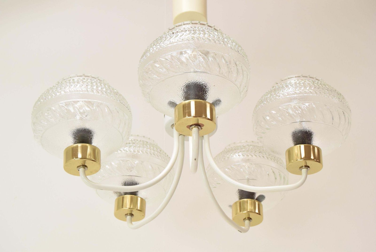 Mid Century Chandelier By Instala Jilove U Decina,1970's. photo Lighting