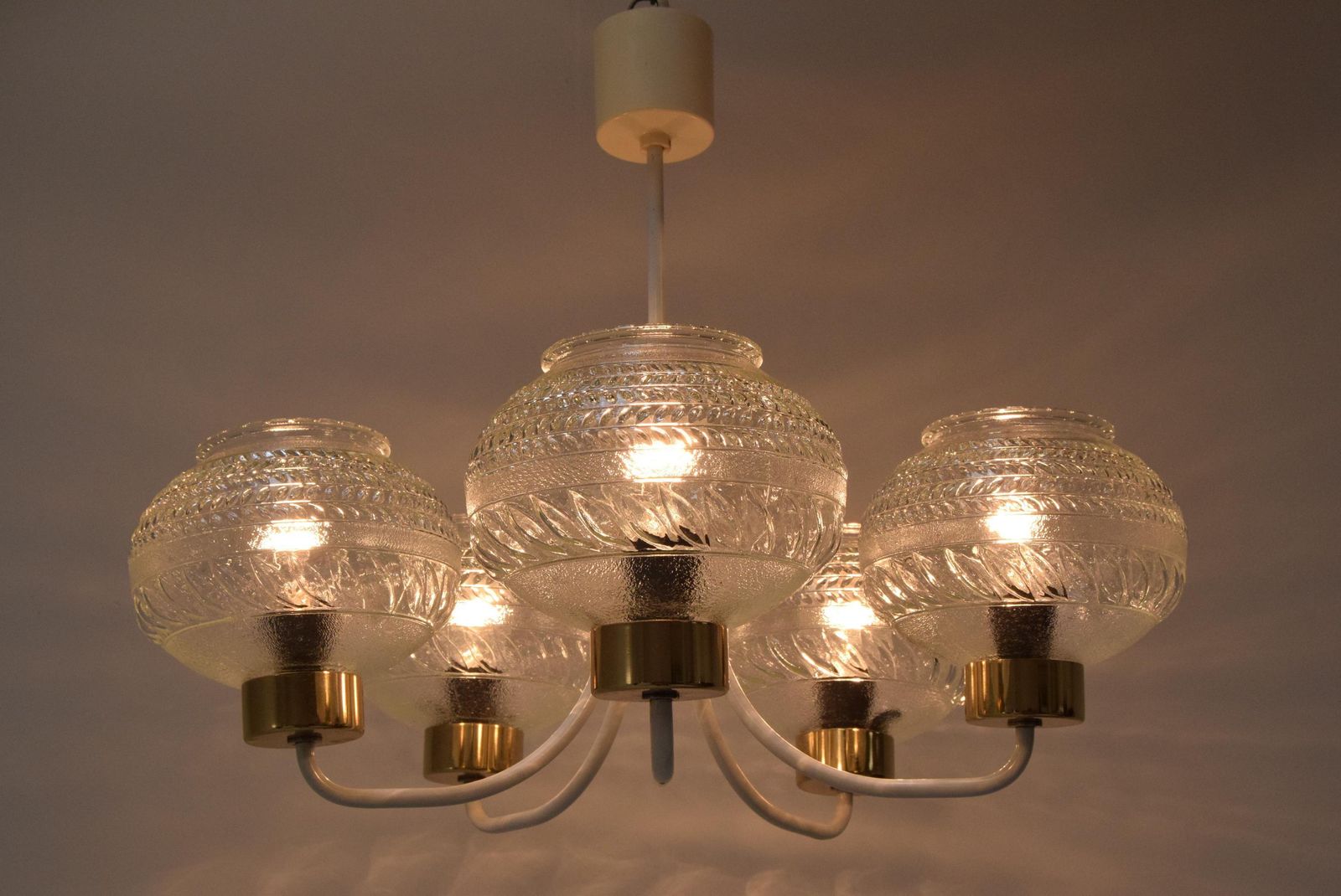 Mid Century Chandelier By Instala Jilove U Decina,1970's. photo buy