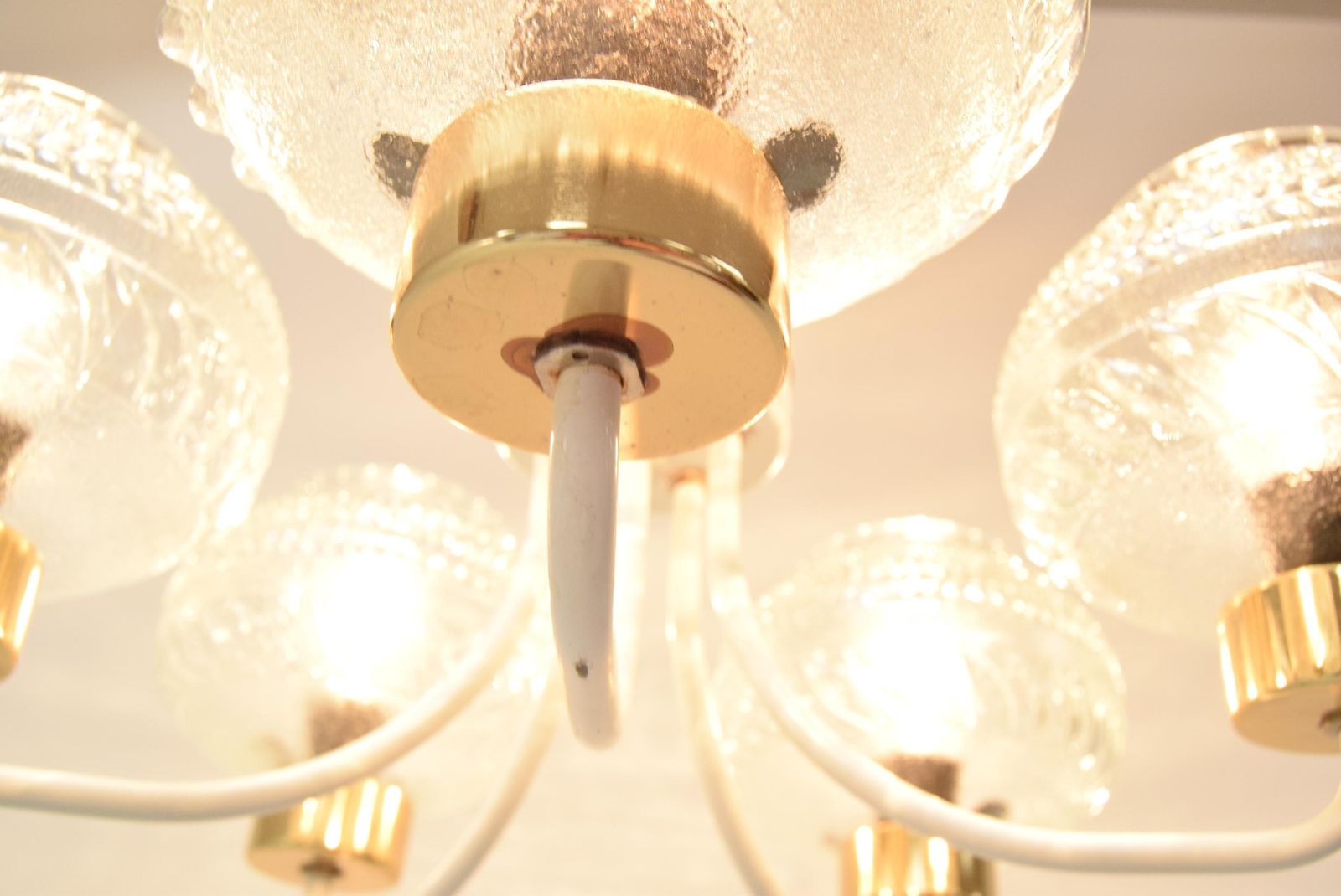 photo vintage Mid Century Chandelier By Instala Jilove U Decina,1970's.