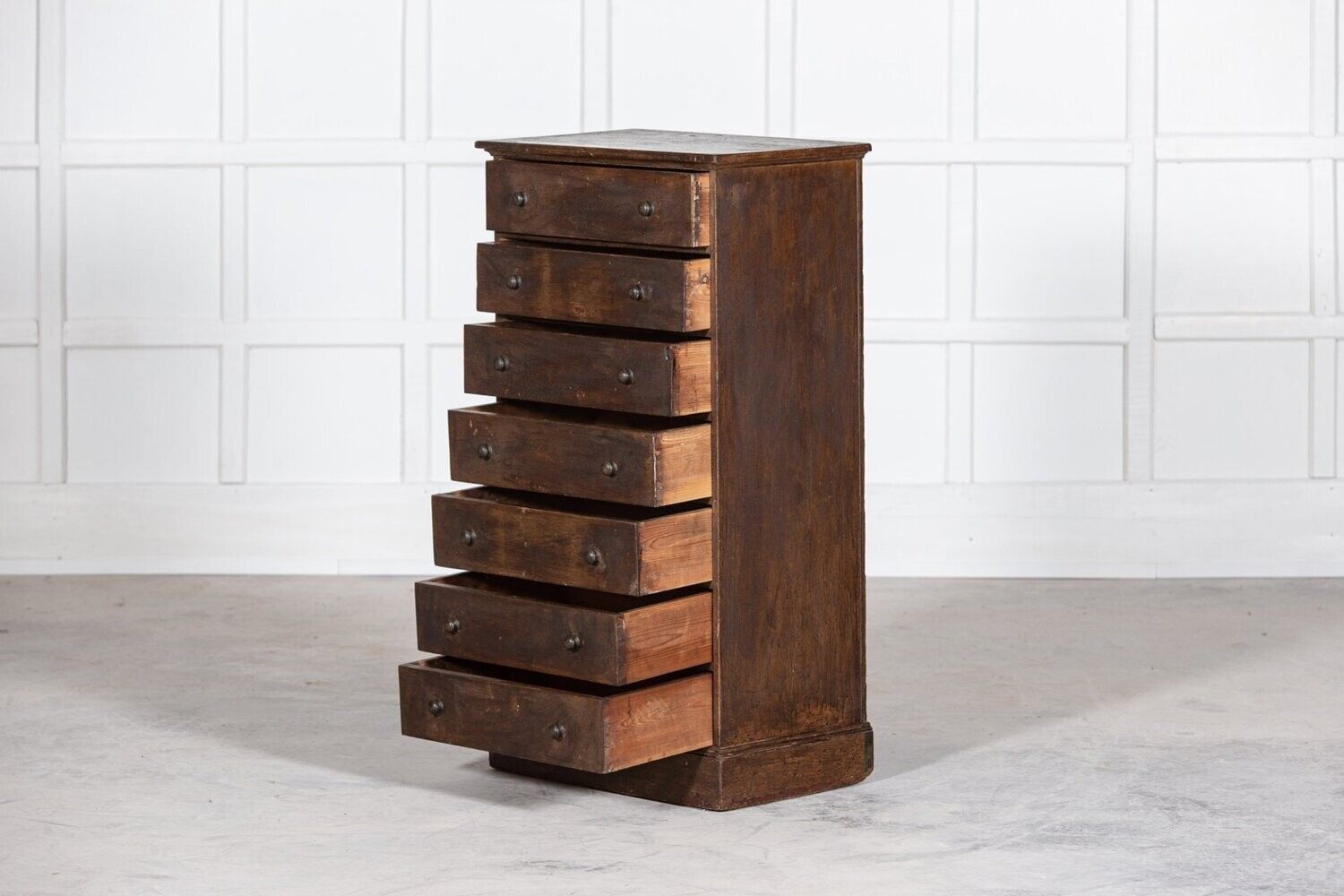 19thc English Painted Pine Workshop Drawers photo buy