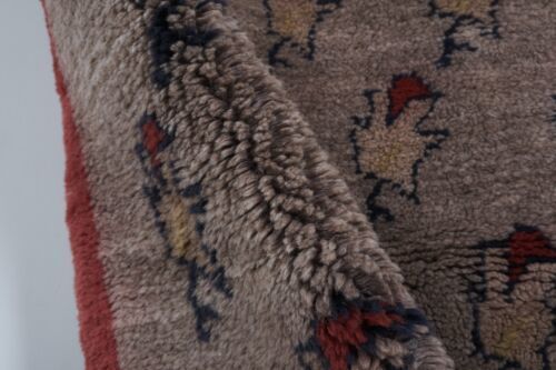Vintage Organic Wool Turkish Tulu Rug 3'7'' X 6'11'' photo vintage