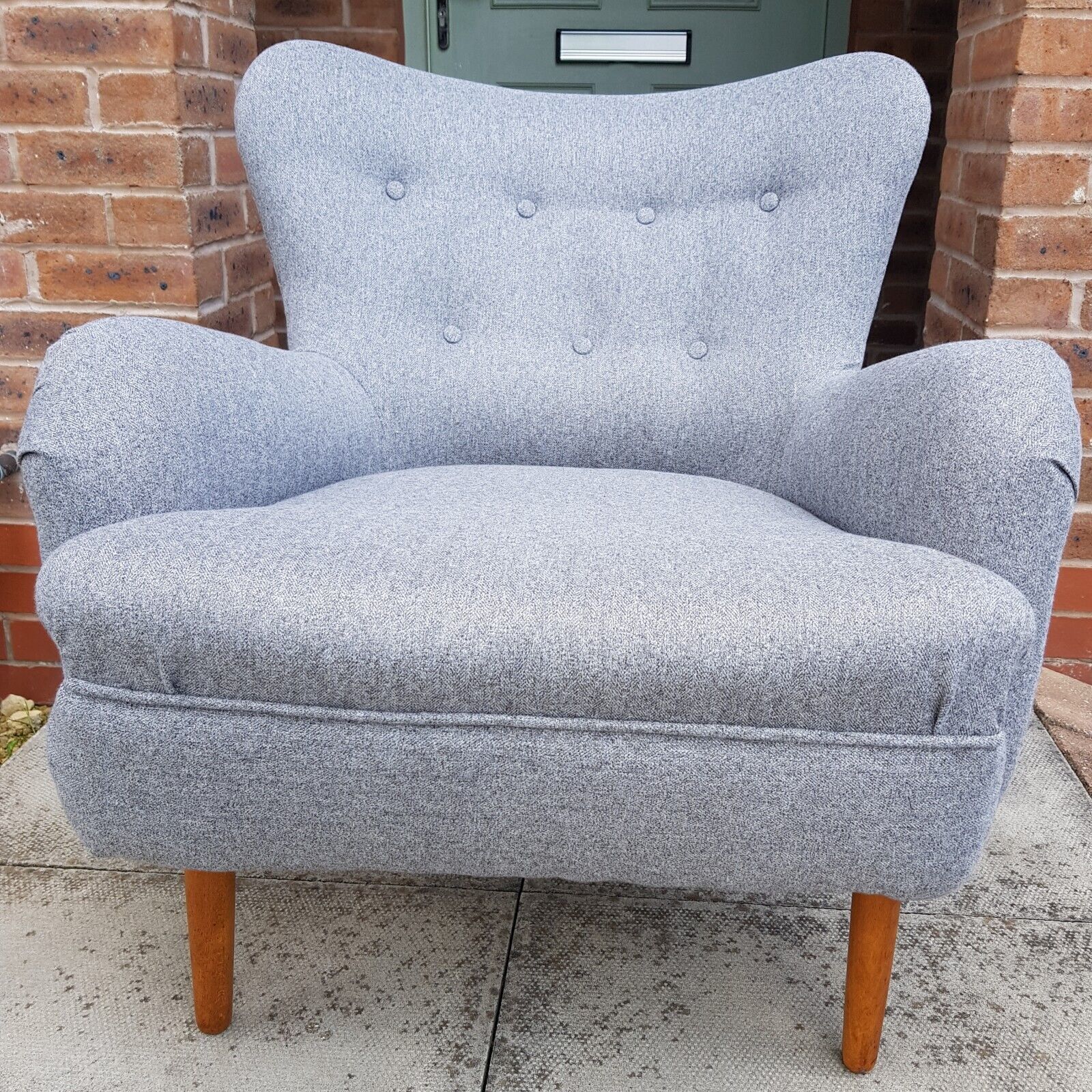 Ernest Race Da2 Armchair 1949 Mid Century Vintage Reupholstered photo for sale
