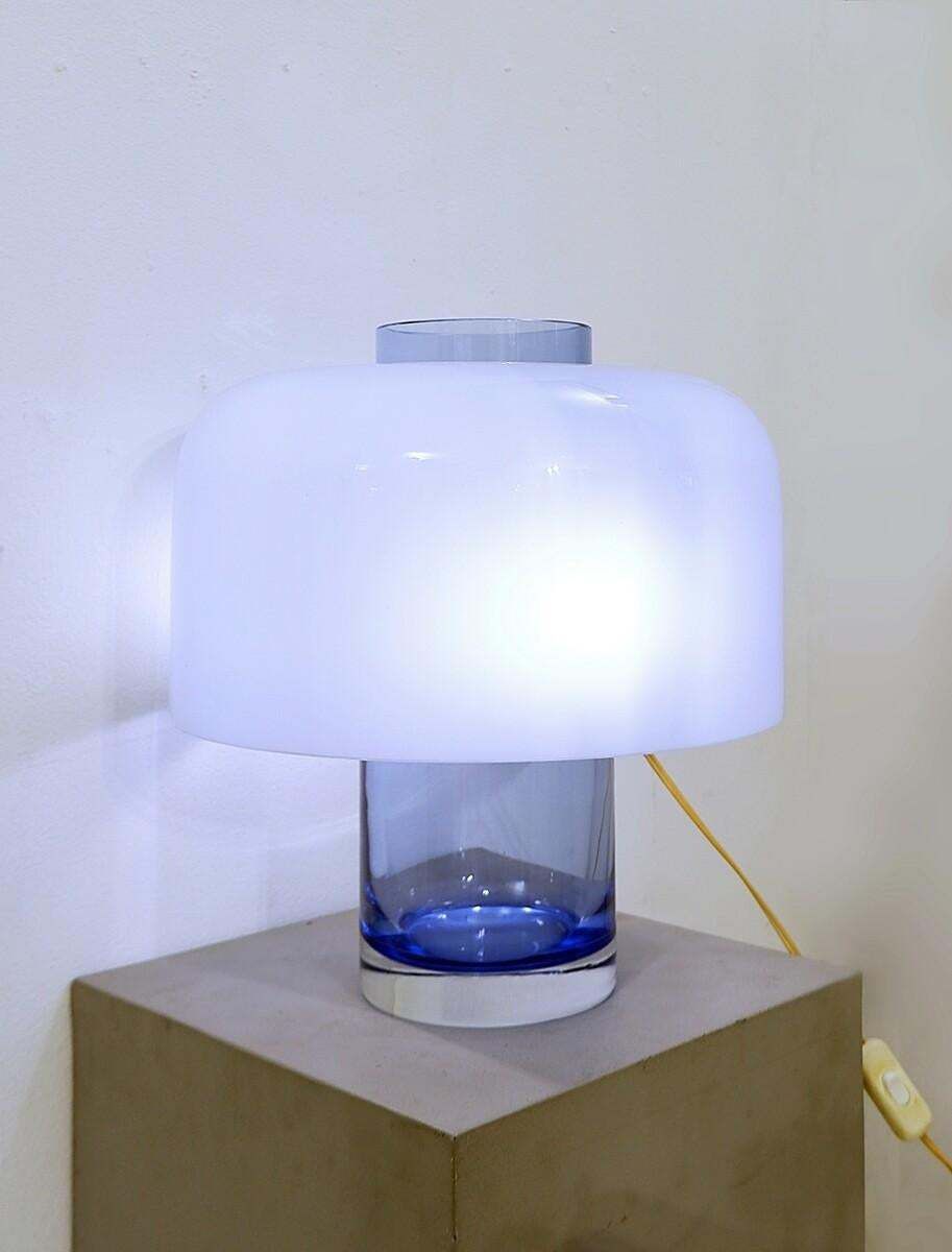 Table Lamp/Vase In Murano Glass Model Lt 226 By Carlo Nason For Mazzega   Italy