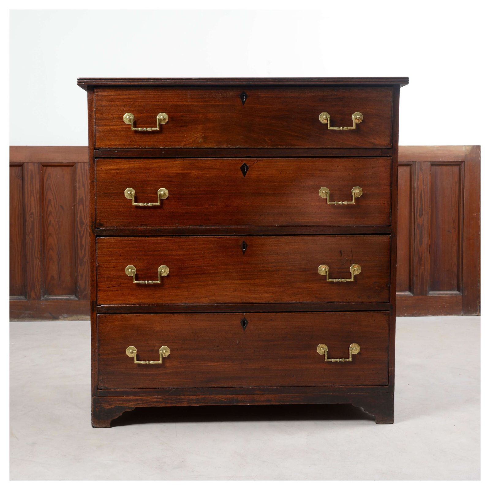 Colonial Padauk Wood Chest Of Drawers photo for sale