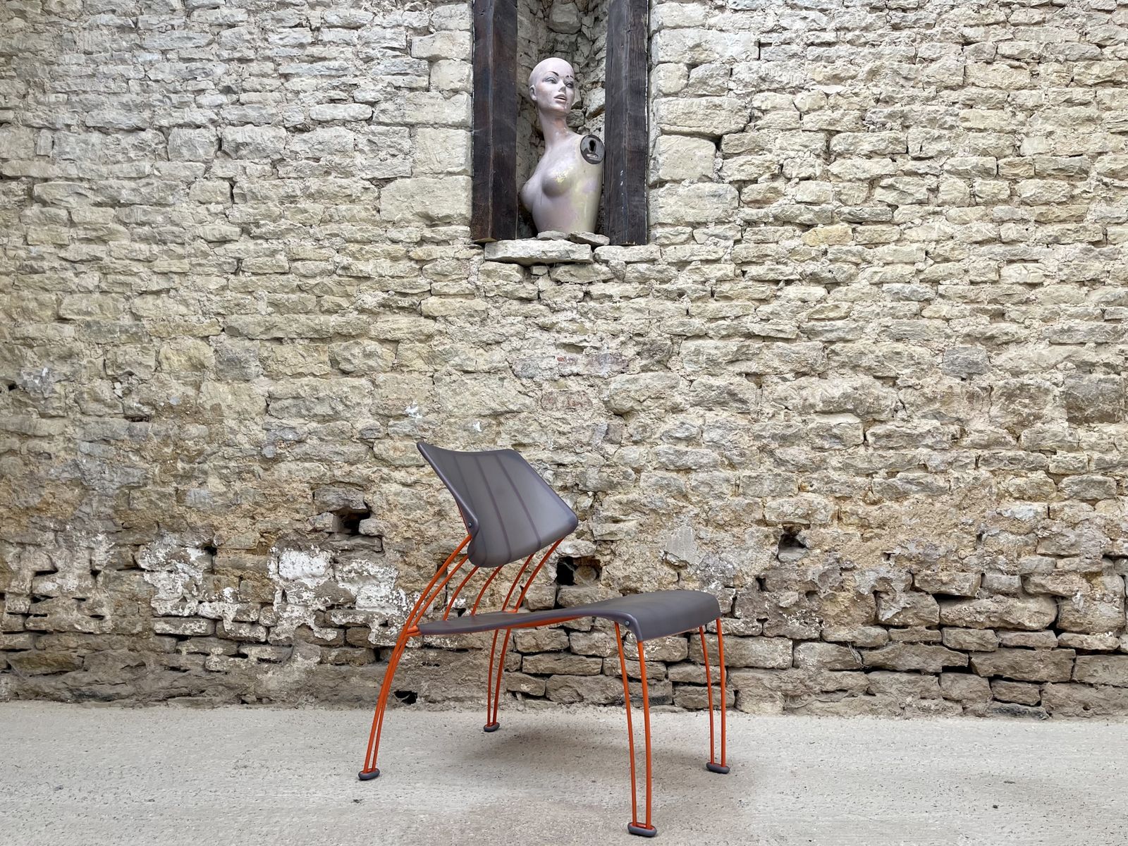 photo for sale Vintage Ikea Occasional Accent Statement Lounge Cocktail Chair 1992.