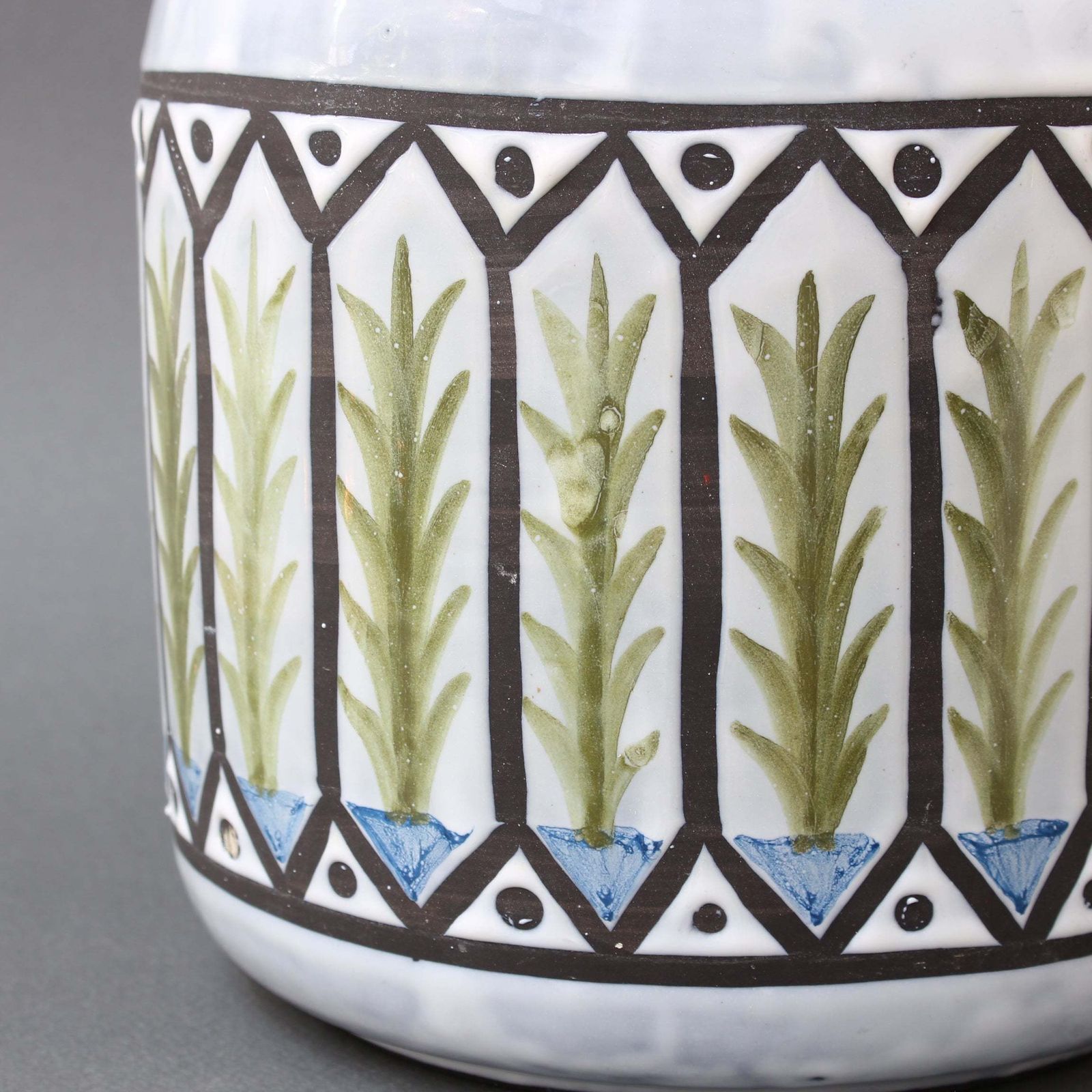 Vintage French Ceramic Cachepot By Roger Capron (Circa 1970s) photo vinterior