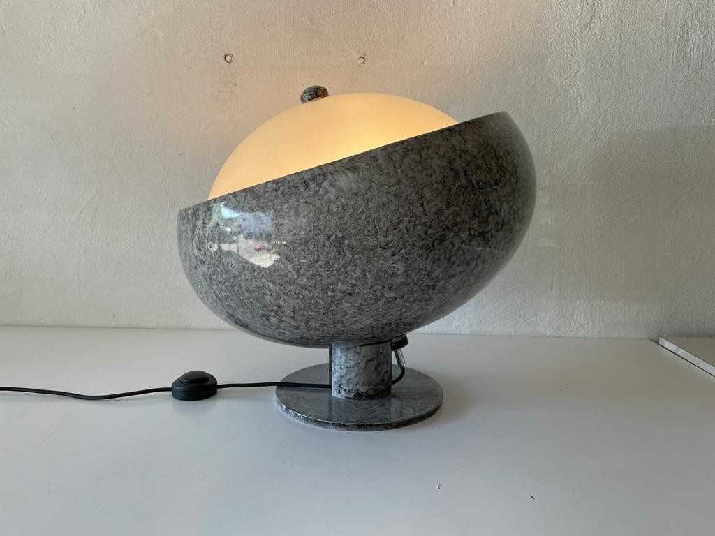 Extraordinary Italian Design Plexiglass Top And Marble Body Floor Lamp, 1960s, Italy photo Lighting
