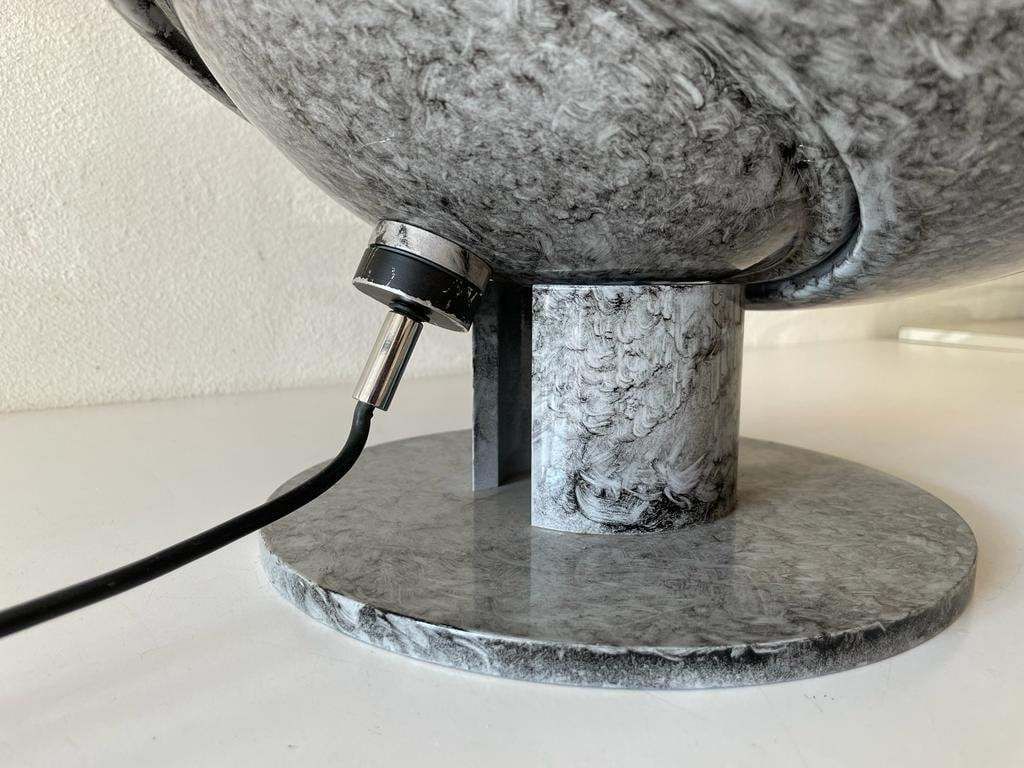 Extraordinary Italian Design Plexiglass Top And Marble Body Floor Lamp, 1960s, Italy photo vintage