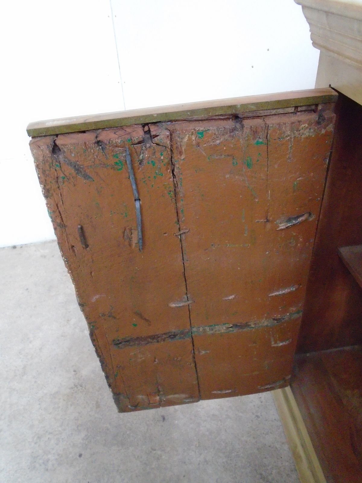 A Handmade Indian Mango / Teak Yellow & Brown Dresser Base photo vinterior