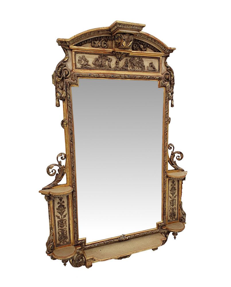 An Exceptionally Rare Pair Of Stunning 19th Century Giltwood Mirrors photo buy