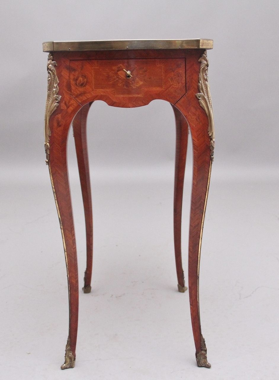 photo vinterior Early 20th Century French Kingwood And Marquetry Side Table