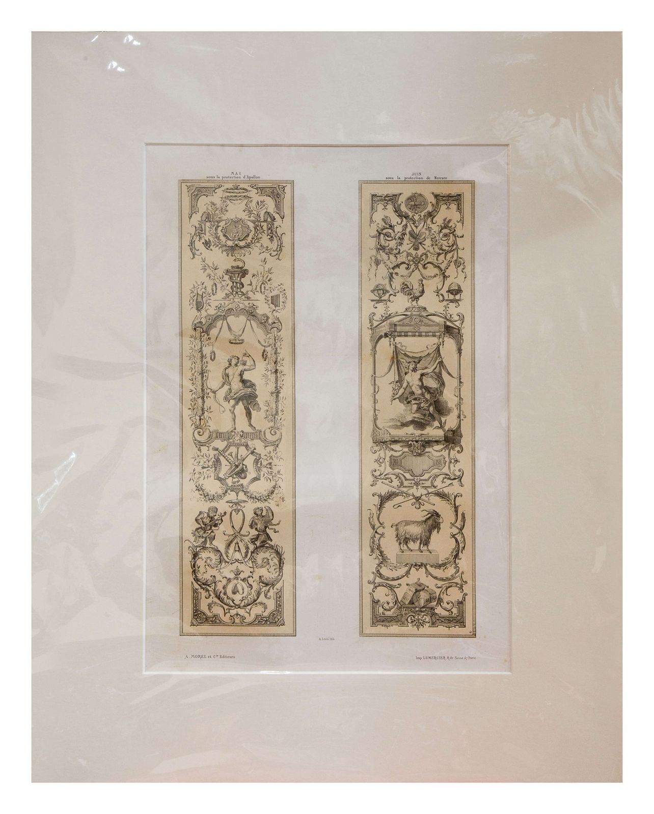 photo for sale Set Of 6 Lithographs Of The 12 Months