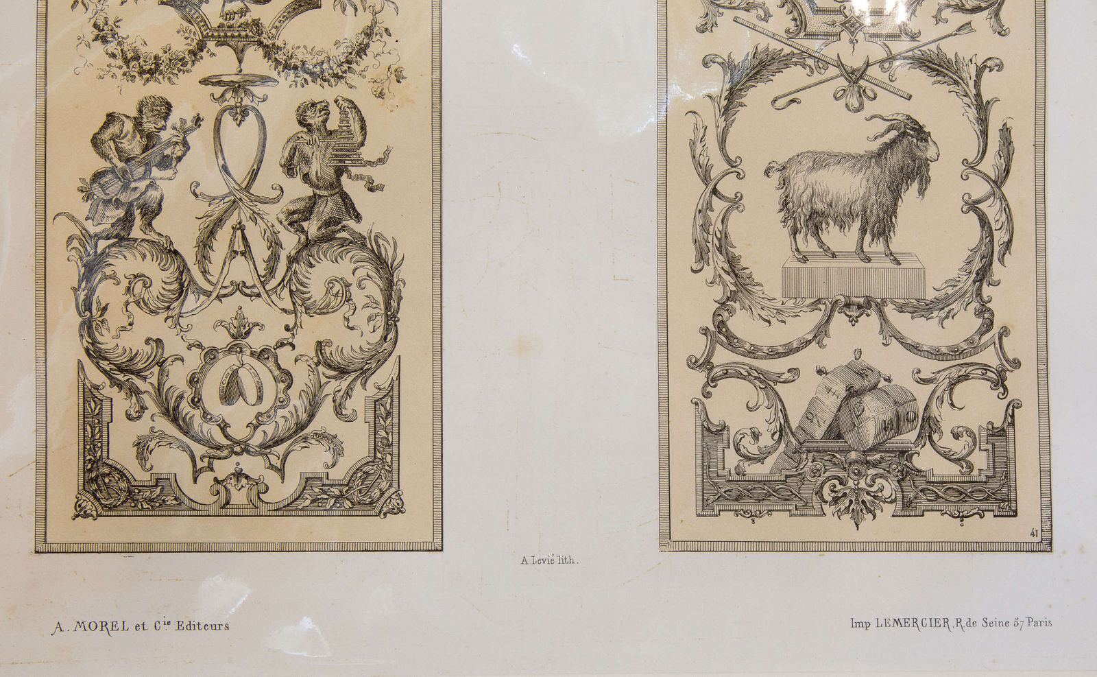 403.0 Set Of 6 Lithographs Of The 12 Months photo