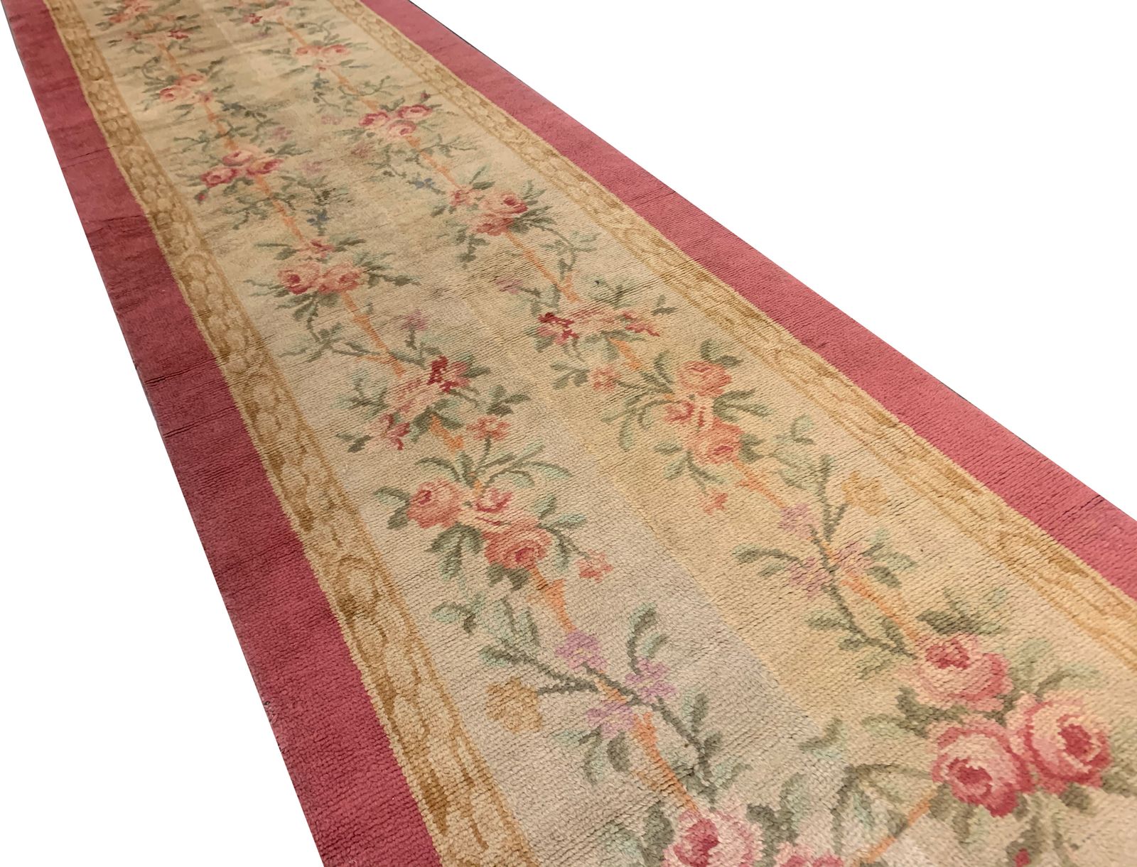 Rare Antique French Savonnerie Runner Rug photo vinterior