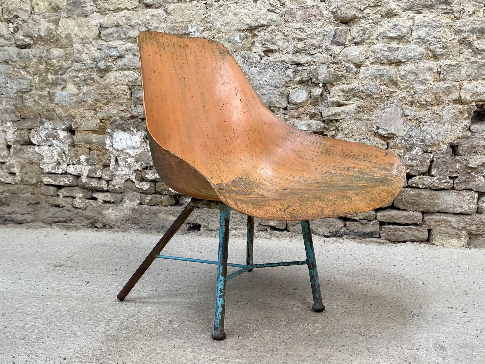 Beauty In Decay. Vintage Swedish Scoop Or Sleigh Chair. Occasional. Statement photo for sale