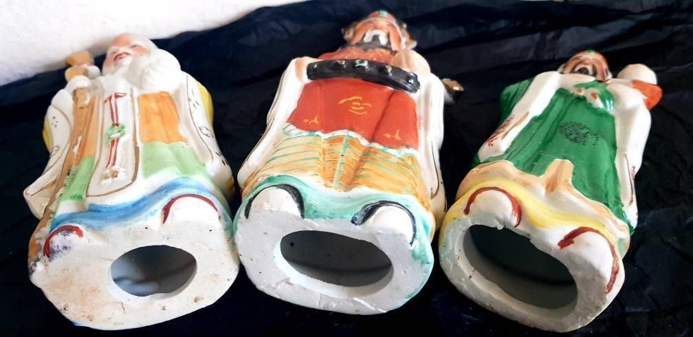 3 Wise Man Collectible Chinese Figures & Statues 18 Cm Tall photo vinterior