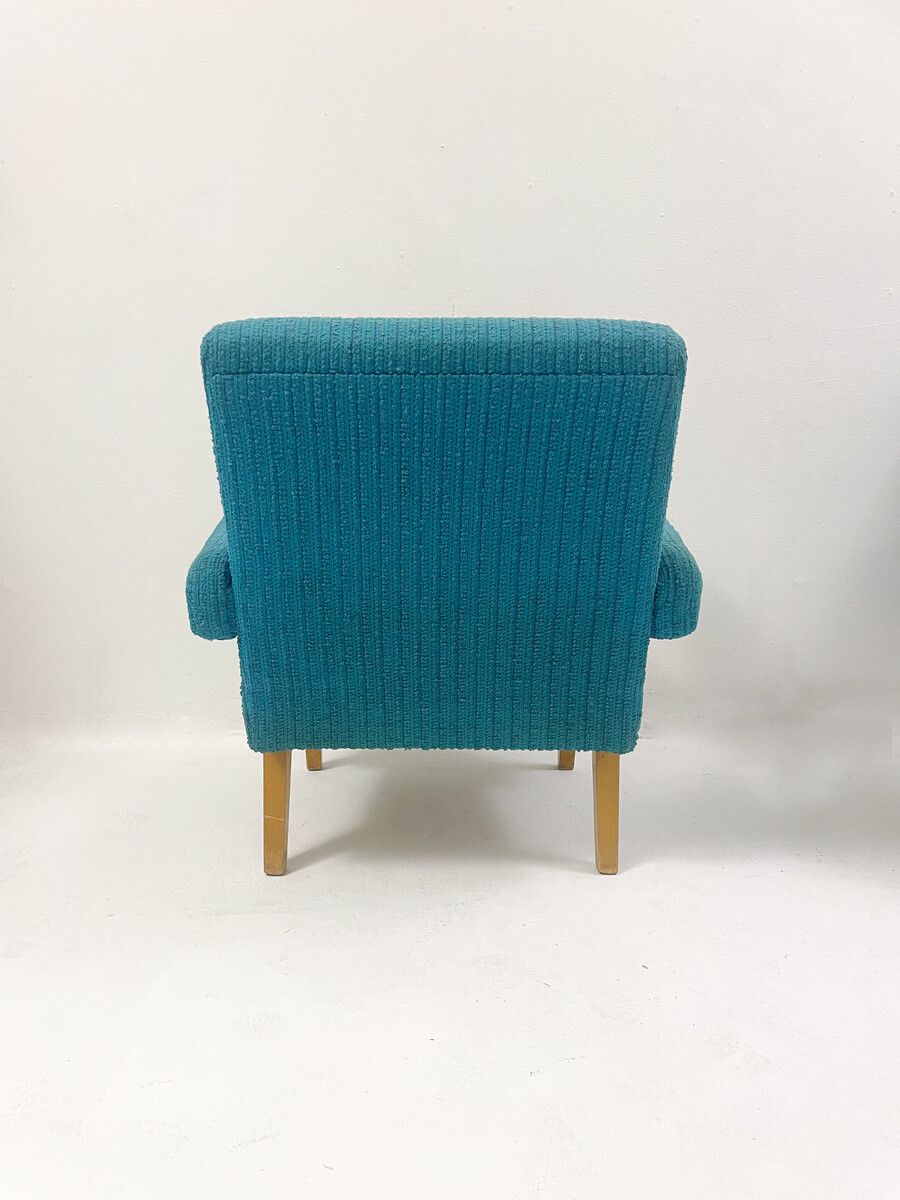 Pair Of Blue Mid Century Modern Armchairs photo 1145.0