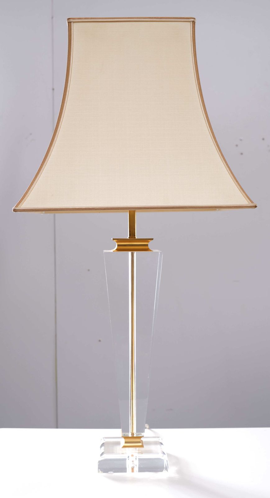 Lighting Hollywood Regency Lucite Table Lamps 1970s France photo