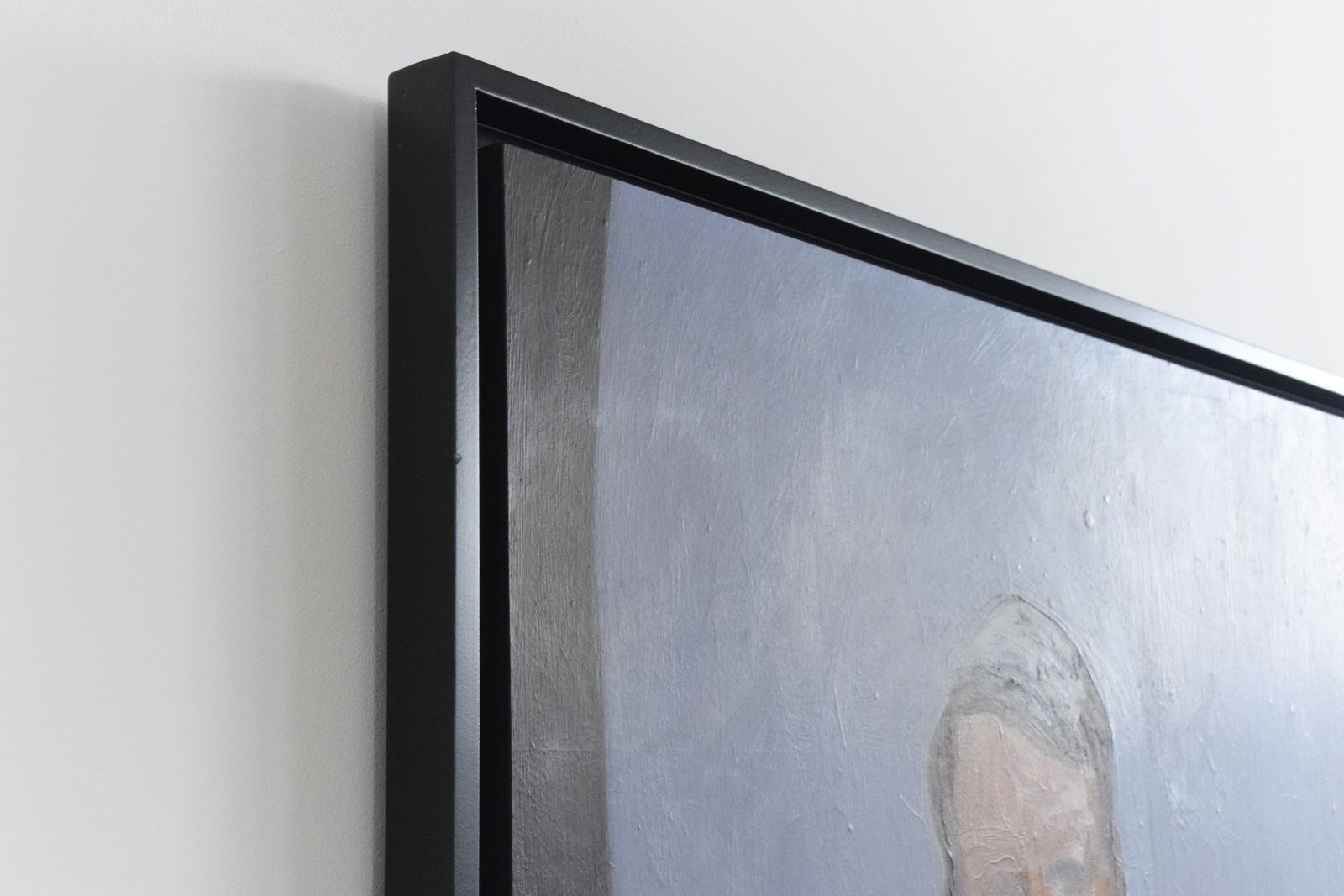 Vintage Original Large Oil On Board Framed Portrait Painting photo for sale