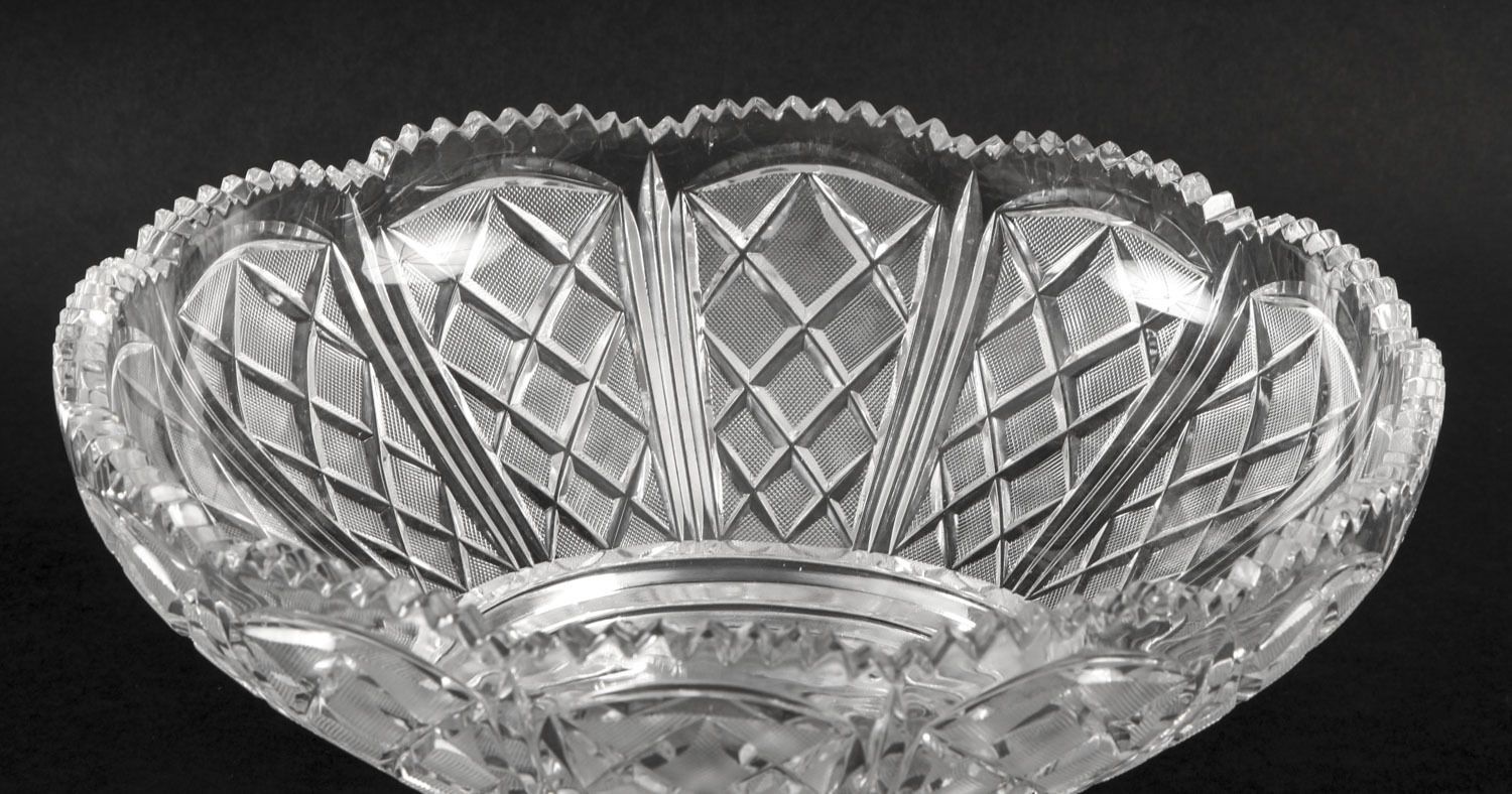 photo vinterior Pair English Victorian Silver Plate & Cut Glass Centrepieces 1883 19th C