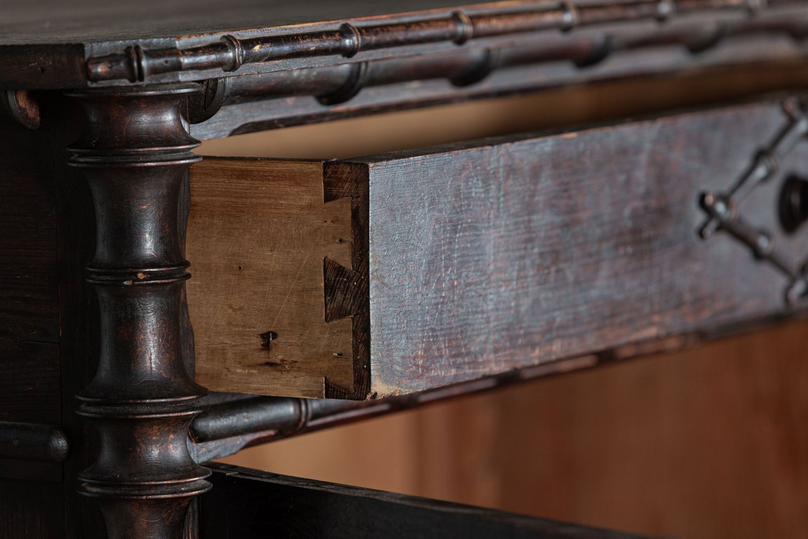 photo buy 19th Century French Faux Bamboo Buffet Cupboard