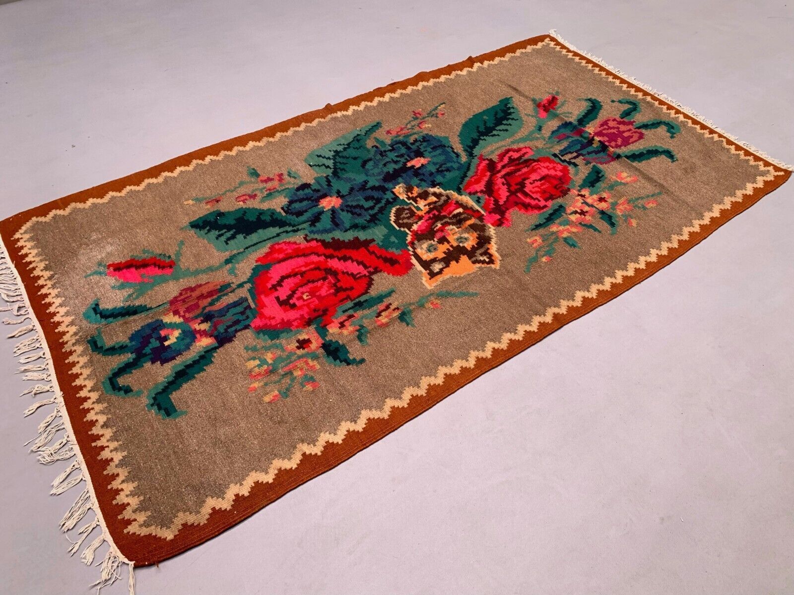Vintage Moldovan Kilim 255x138 Cm Kelim Wool Rug Large photo 835.0
