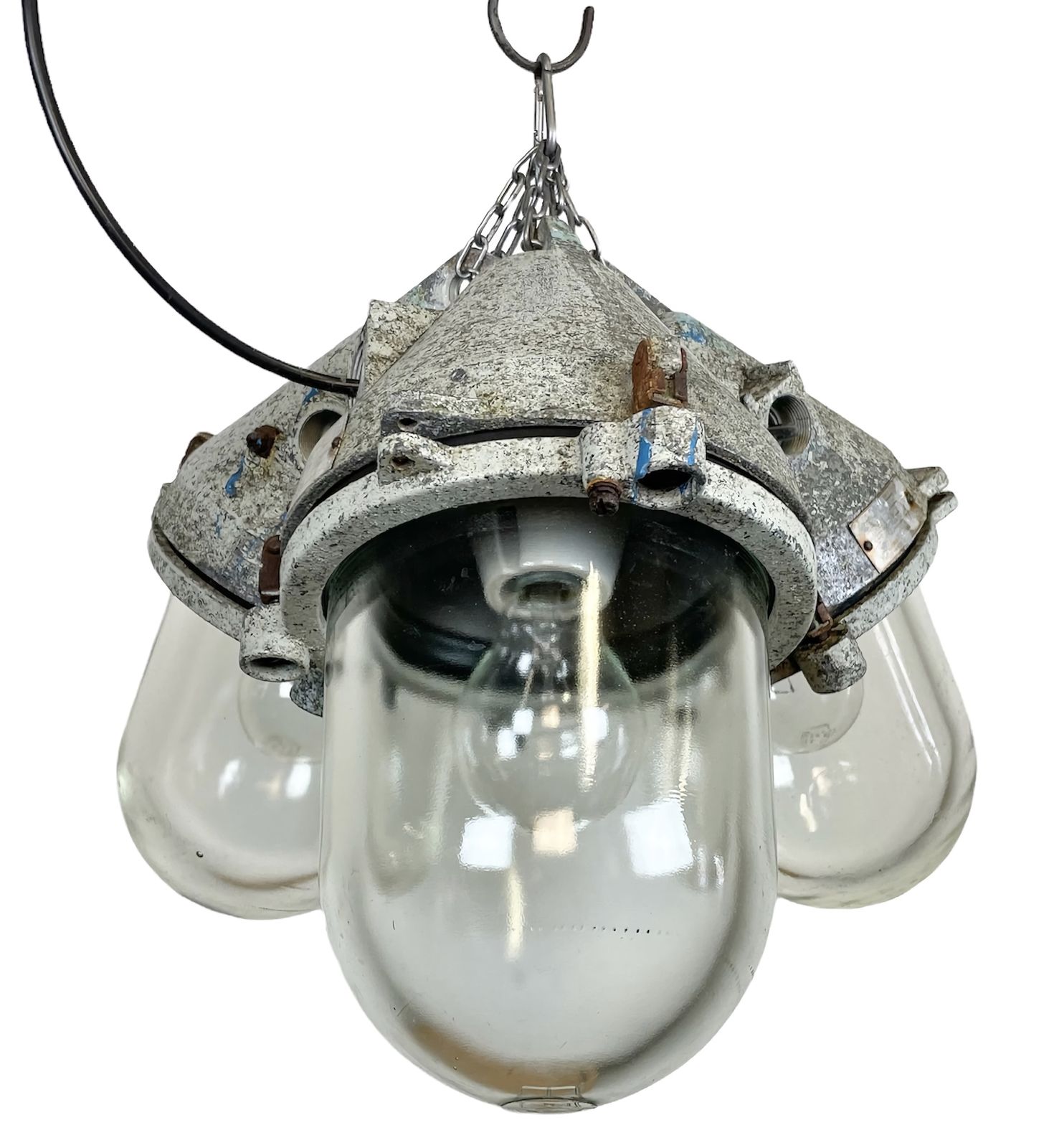 Industrial Explosion Proof Chandelier, 1970s