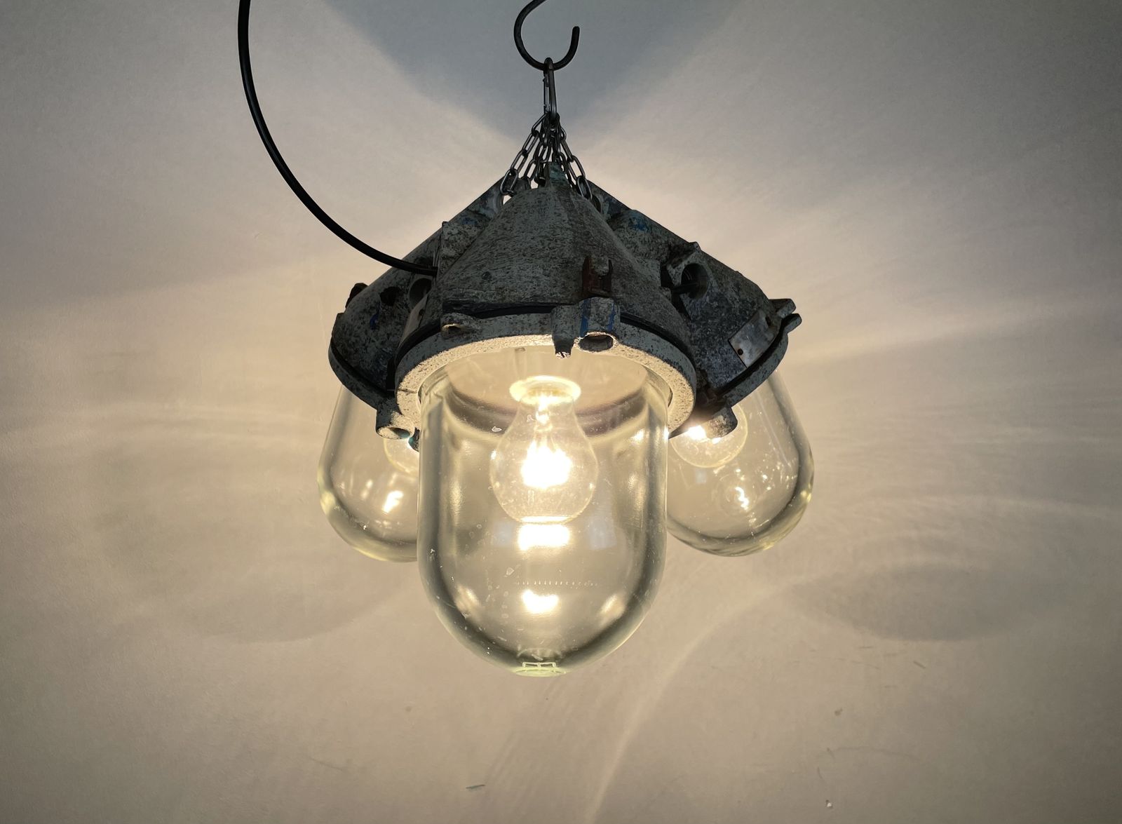 Lighting Industrial Explosion Proof Chandelier, 1970s photo