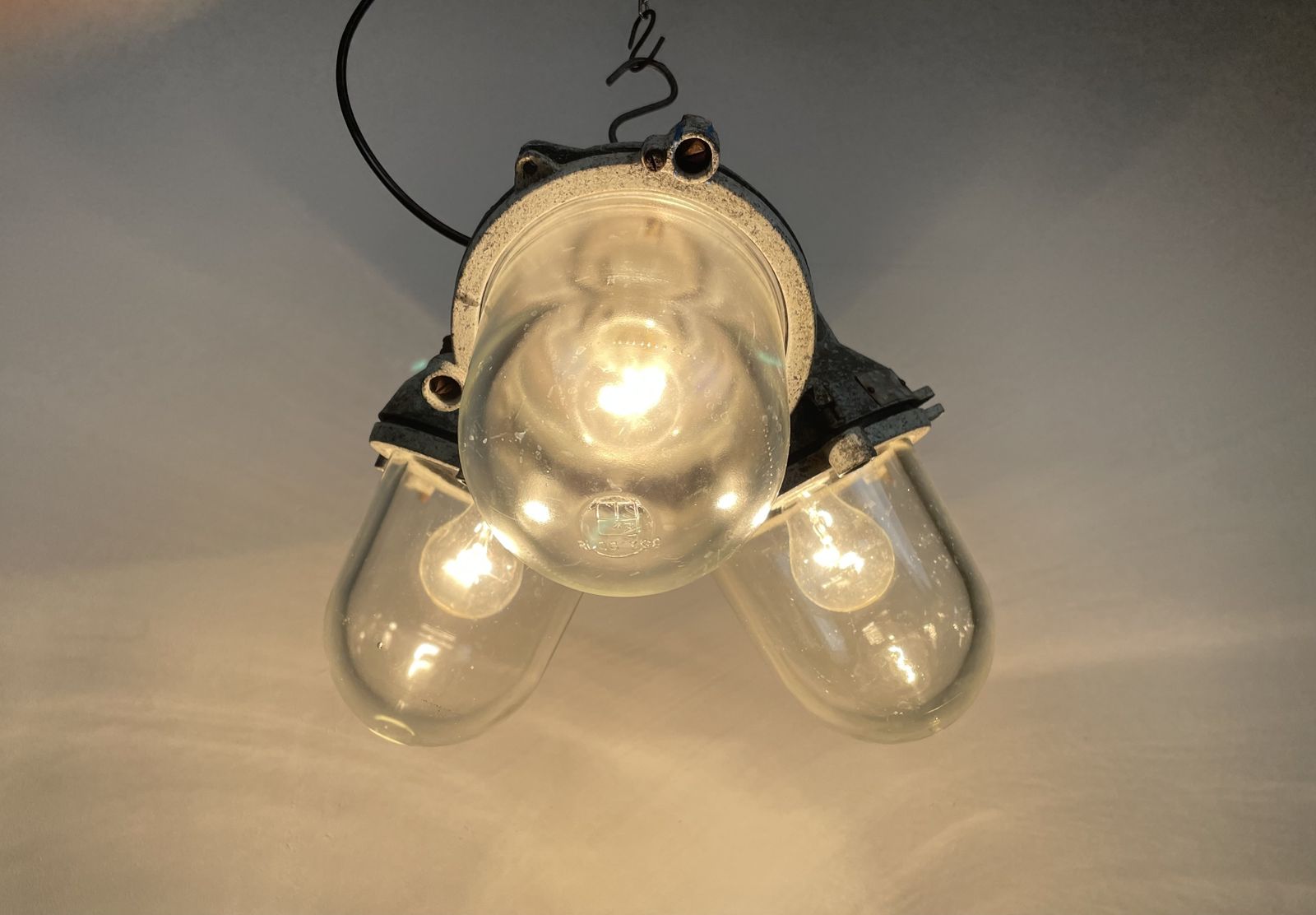 359.0 Industrial Explosion Proof Chandelier, 1970s photo