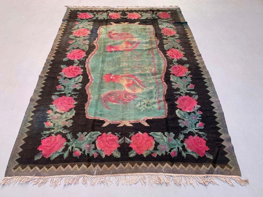 Vintage Moldovan Kilim 227x157 Cm Kelim Wool Rug Large photo furniture