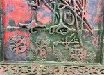 Islamic Calligraphy Carved Wooden Plaque In The Form Of A Falcon photo Art