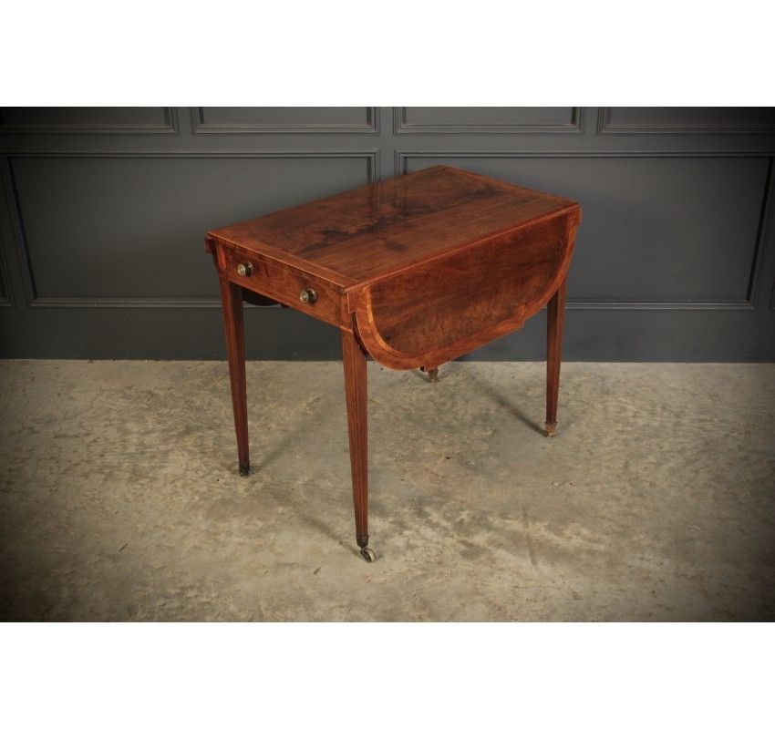 photo for sale Georgian Mahogany Inlaid Pembroke Table
